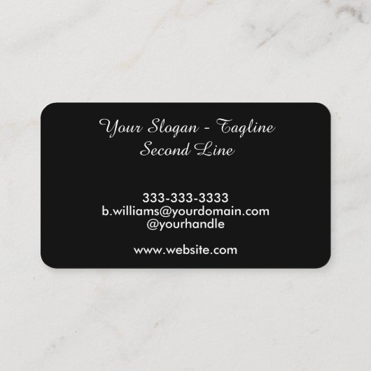 ロパーソナライズされたゴ会社名刺 名刺 (裏面)