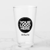 ロパーソナライズされたゴ、スクリプカジュアルト文字ビアグラス タンブラーグラス (正面)