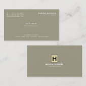 ロパーソナライズされたゴ、医師、ナース、医療 名刺 (正面/裏面)