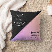 ロパーソナライズされたゴ-文字オフィスデコー枕 クッション (ブランケット)