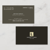 ロパーソナライズされたゴ、法律お洒落プロフェッショナル 名刺 (正面/裏面)