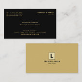ロパーソナライズされたゴ、法律お洒落プロフェッショナル 名刺 (正面/裏面)