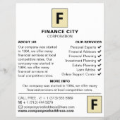 ロパーソナライズされたゴ、Business & Finance広告の チラシ (正面)