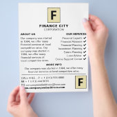 ロパーソナライズされたゴ、Business & Finance広告の チラシ (手)