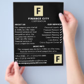 ロパーソナライズされたゴ、Business & Finance広告の チラシ (手)