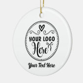 ロパーソナライズされたスタイリッシュゴモダンカスタムブランド セラミックオーナメント (左)
