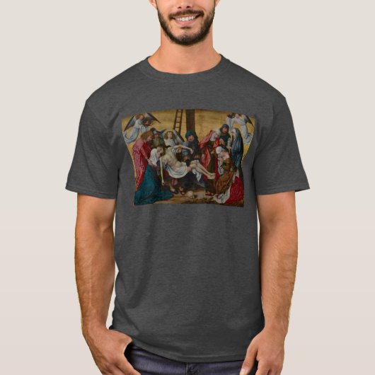 ロヒール・ファン・デル・ウェイデン: キリストの十字架降下 Tシャツ (正面)