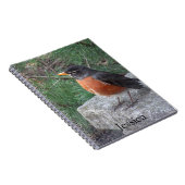 ロビかわいらしン写真パーソナライズされた名ノートブック ノートブック (右側)