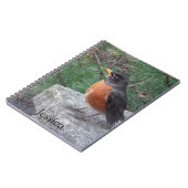 ロビかわいらしン写真パーソナライズされた名ノートブック ノートブック (左側)