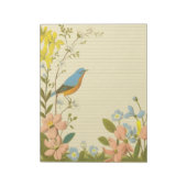 ロビよくはしゃぐン:ヴィンテージお洒落花 ノートパッド (回転)