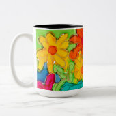 ロビチュードコーヒーマグ「新しい視点」 ツートーンマグカップ (左)