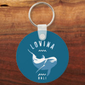 ロビナバリ – イルカと泳ぐ キーホルダー (裏面)