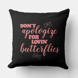 ロビンおもしろいの蝶に謝らないで クッション