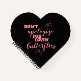 ロビンおもしろいの蝶に謝らないで ノートブック