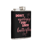 ロビンおもしろいの蝶に謝らないで フラスク (右)