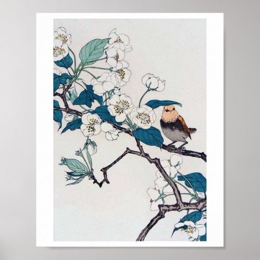 ロビンとさくらんぼの花々今尾渓念 ポスター (正面)