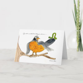 ロビンとグリーンインチウォームカード カード