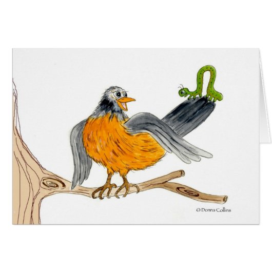 ロビンとグリーンインチワーム (正面横)