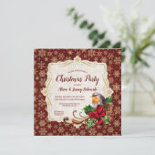 ロビンとゴールドグリッターの雪の結晶クリスマスパーティー 招待状 (スタンド正面)