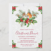 ロビンとホリーベリークリスマスディナー 招待状 (正面)