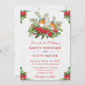 ロビンとホリーベリークリスマス結婚ズ 招待状 (正面)