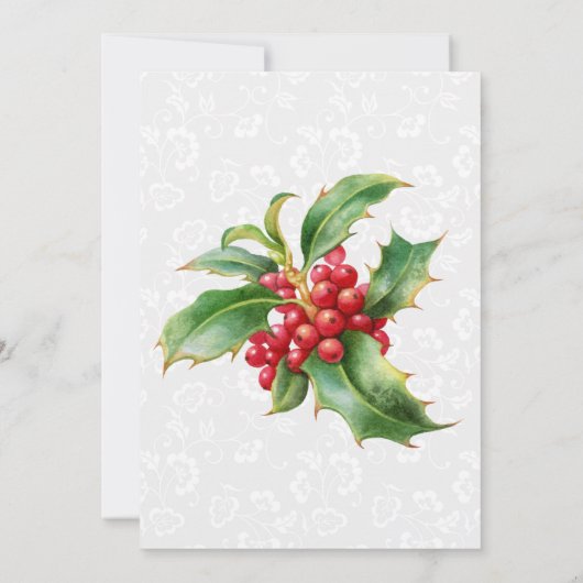 ロビンとホリーベリークリスマス結婚ズ 招待状 (裏面)