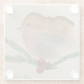 ロビンとホリー ガラスコースター (裏面)