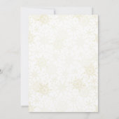 ロビンと松ぼっくりリースのメリー リトル ベビー シャワー 招待状 (裏面)