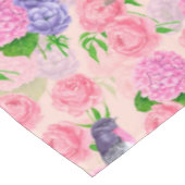 ロビンと花、水彩模様 テーブルクロス (アングル)