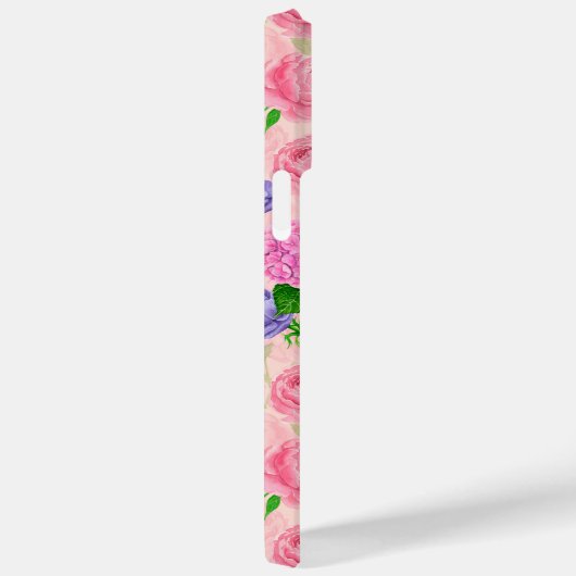 ロビンと花、水彩模様 Case-Mate iPhoneケース (裏面 / 右)