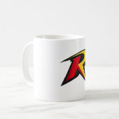 ロビンにインスパイアされたロゴ コーヒーマグカップ (正面左)