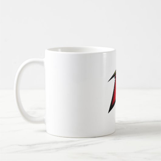 ロビンにインスパイアされたロゴ コーヒーマグカップ (左)