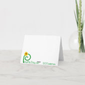 ロビンのクリスマスカード-赤いロビンおよびヒイラギ シーズンカード (裏面)