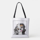 ロビンのトートバッグ |かわいい犬 トートバッグ (裏面)