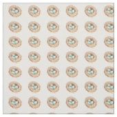 ロビンの卵の巣の鳥の生地 ファブリック (見本)