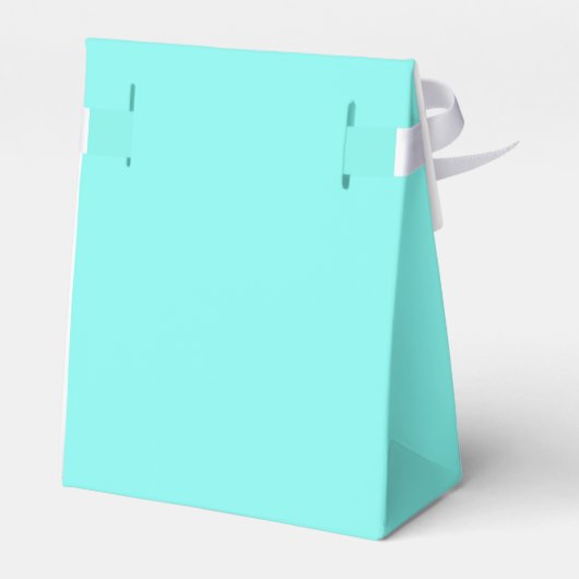 ロビンの卵の青いターコイズアクア結婚ブルー フェイバーボックス (裏面サイド)