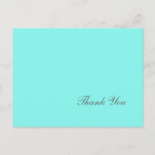 ロビンの卵の青いターコイズアクア結婚ブルー ポストカード (正面)