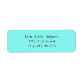 ロビンの卵の青いターコイズアクア結婚ブルー ラベル