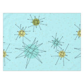 ロビンの卵の青い原子スターバストのテーブルクロス テーブルクロス (正面(横))