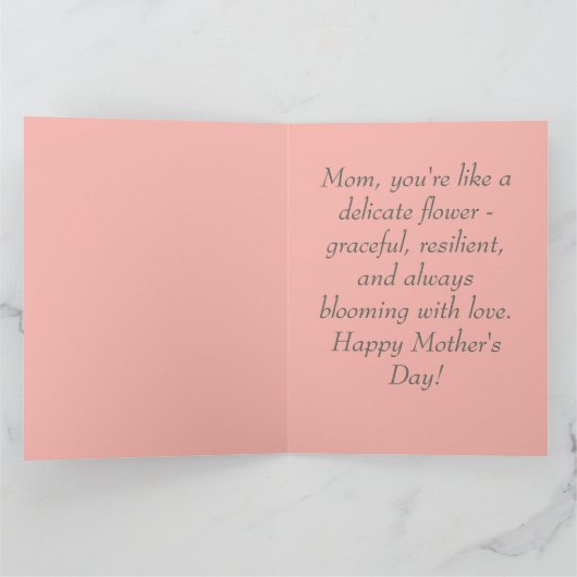 ロビンの卵の青い春の花 カード (内部)