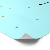 ロビンの卵の青の象徴的な原子スターバストポスター ポスター (角)