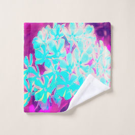 ロビンの卵ブルーペパーミントツイストフロックス花 ウォッシュタオル