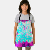 ロビンの卵ブルーペパーミントツイストフロックス花 エプロン (インサイチュ)