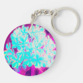 ロビンの卵ブルーペパーミントツイストフロックス花 キーホルダー (裏面)