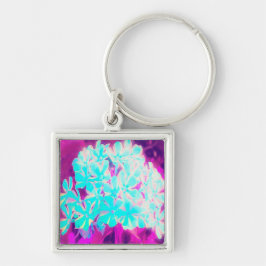 ロビンの卵ブルーペパーミントツイストフロックス花 キーホルダー