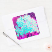 ロビンの卵ブルーペパーミントツイストフロックス花 スクエアシール (封筒)