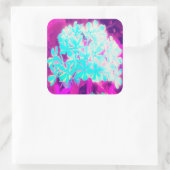 ロビンの卵ブルーペパーミントツイストフロックス花 スクエアシール (バッグ)