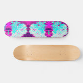 ロビンの卵ブルーペパーミントツイストフロックス花 スケートボード (横)