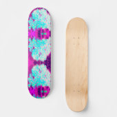 ロビンの卵ブルーペパーミントツイストフロックス花 スケートボード (正面)