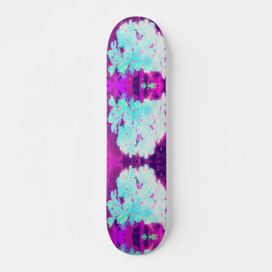 ロビンの卵ブルーペパーミントツイストフロックス花 スケートボード (正面)